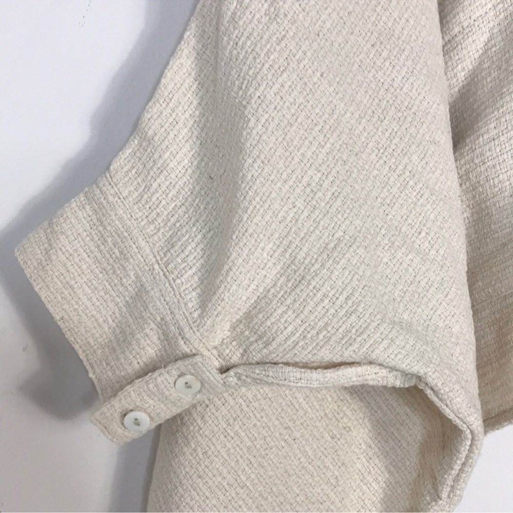 Myrah Penaloza - COTTON Cream Shirt Jacket - Picture 7 of 7